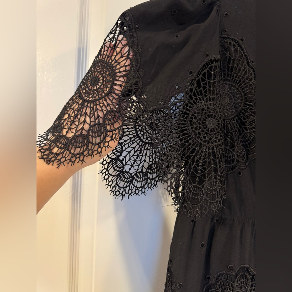 Tuckernuck Black Lace Midi Dress - Picture 8 of 9